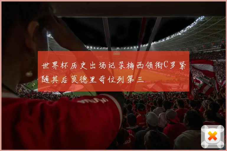 世界杯历史出场记录梅西领衔C罗紧随其后莫德里奇位列第三